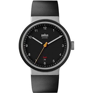 Braun Automatic 3-Hand 40mm Mens Watch with Date Analogue Watch, Rubber Strap, 40mm Stainless Steel Case with Black Dial, Model BN0278BKBKG. Braun Automatic 3-Hand 40mm Mens Watch with Date Analogue Watch, Rubber Strap, 40mm Stainless Steel Case with Black Dial, Model BN0278BKBKG.