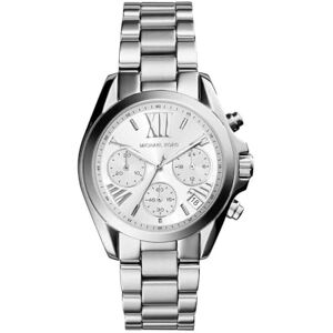 Michael Kors MK6174 Bradshaw MINI Chronograph Uhr Damenuhr Edelstahl 100m Analog Chrono Datum Silber Michael Kors MK6174 Bradshaw MINI Chronograph Uhr Damenuhr Edelstahl 100m Analog Chrono Datum Silber