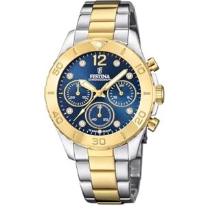 Festina Damen Uhr Analog Edelstahl 316L Multi Quarz Chronograph Mineralglas hochresistent 10 ATM wasserdicht F20604/3 Boyfriend Collection Festina Damen Uhr Analog Edelstahl 316L Multi Quarz Chronograph Mineralglas hochresistent 10 ATM wasserdicht F20604/3 Boyfriend Collection