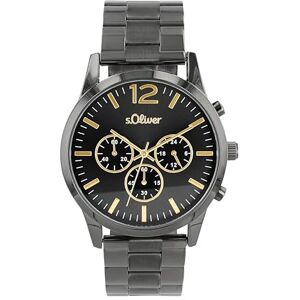 s.Oliver Armbanduhr Herren Chronograph Analog, mit Edelstahl Armband, 3 bar Wasserdicht, Kommt in Uhren Geschenk Box s.Oliver Armbanduhr Herren Chronograph Analog, mit Edelstahl Armband, 3 bar Wasserdicht, Kommt in Uhren Geschenk Box