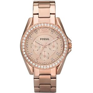 Fossil Riley Watch für Damen, Quarz-Chronographenwerk mit Edelstahl- oder Lederarmband Fossil Riley Watch für Damen, Quarz-Chronographenwerk mit Edelstahl- oder Lederarmband