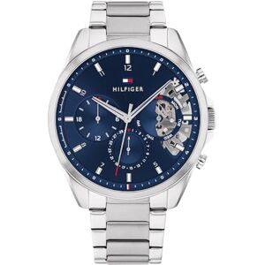 Tommy Hilfiger Multi Zifferblatt Quarz Uhr für Herren mit Silbernes Edelstahlarmband 1710448 Tommy Hilfiger Multi Zifferblatt Quarz Uhr für Herren mit Silbernes Edelstahlarmband 1710448