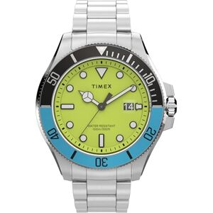 Timex Trend Herren-Armbanduhr, 43 mm, Edelstahlarmband, grünes Zifferblatt, silberfarbenes Gehäuse TW2V65300 Timex Trend Herren-Armbanduhr, 43 mm, Edelstahlarmband, grünes Zifferblatt, silberfarbenes Gehäuse TW2V65300