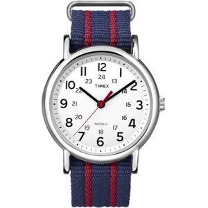 Timex Weekender Central Park Quarzuhr mit Analog-Anzeige und Nylonarmband, blau, T2N747 Timex Weekender Central Park Quarzuhr mit Analog-Anzeige und Nylonarmband, blau, T2N747