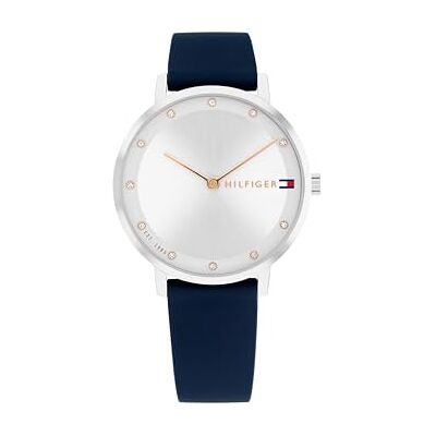 Tommy Hilfiger Zwei-Zeiger-Quarzwerk-Uhr für Damen mit Edelstahlarmband (Glieder- oder Mesh-Armband), aus Leder oder Silikon Tommy Hilfiger Zwei-Zeiger-Quarzwerk-Uhr für Damen mit Edelstahlarmband (Glieder- oder Mesh-Armband), aus Leder oder Silikon