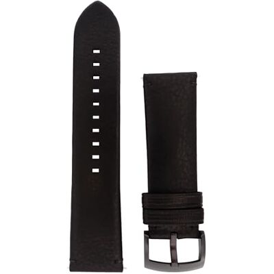 Giorgio Armani Armbanduhren für Herren 22mm, Schwarz Leder, original ersatzband für AR2461 Giorgio Armani Armbanduhren für Herren 22mm, Schwarz Leder, original ersatzband für AR2461