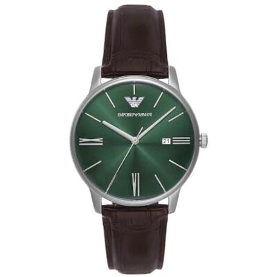 Giorgio Armani Men's Analog Quartz Watch with Leather Strap AR11672 Giorgio Armani Men's Analog Quartz Watch with Leather Strap AR11672