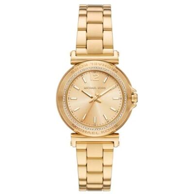 Michael Kors Maren Watch für Damen, Quarz-Dreizeigerwerk mit Edelstahl- oder Lederarmband Michael Kors Maren Watch für Damen, Quarz-Dreizeigerwerk mit Edelstahl- oder Lederarmband