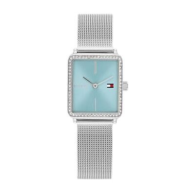 Tommy Hilfiger Zwei-Zeiger-Quarzwerk-Uhr für Damen mit Edelstahl-Mesh-Armband – Erhältlich in Roségold, Silber oder Gold Tommy Hilfiger Zwei-Zeiger-Quarzwerk-Uhr für Damen mit Edelstahl-Mesh-Armband – Erhältlich in Roségold, Silber oder Gold
