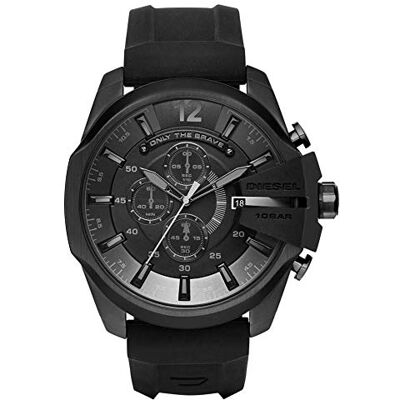 Diesel Mega Chief Herrenuhr, Chronographenwerk mit Silikon- oder Kunststoffarmband Diesel Mega Chief Herrenuhr, Chronographenwerk mit Silikon- oder Kunststoffarmband