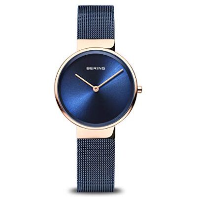 BERING Damen Quarz Uhr Armbanduhr 31 mm Edelstahlgehäuse und Zifferblatt Milanaisearmband Saphierglas 5 ATM 14531 BERING Damen Quarz Uhr Armbanduhr 31 mm Edelstahlgehäuse und Zifferblatt Milanaisearmband Saphierglas 5 ATM 14531