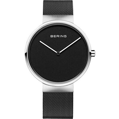 BERING Unisex Quarz Uhr Armbanduhr 39 mm Edelstahlgehäuse und Zifferblatt Milanaisearmband Saphierglas 5 ATM 14539 BERING Unisex Quarz Uhr Armbanduhr 39 mm Edelstahlgehäuse und Zifferblatt Milanaisearmband Saphierglas 5 ATM 14539