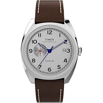Timex Automatisch Herren Multi Dial Uhr mit Leder Armband Marlin Sub-Dial Timex Automatisch Herren Multi Dial Uhr mit Leder Armband Marlin Sub-Dial