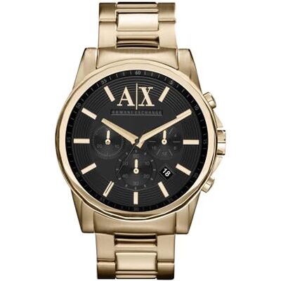 Giorgio Armani Watch for Men, Quarz-Chronograph und 45 mm Gehäusegröße mit Edelstahlarmband Giorgio Armani Watch for Men, Quarz-Chronograph und 45 mm Gehäusegröße mit Edelstahlarmband