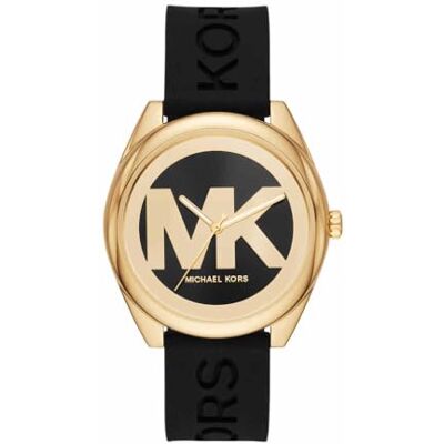 Michael Kors Janelle Watch für Damen, Quarz-Dreizeigerwerk mit Edelstahl- oder Silikonarmband Michael Kors Janelle Watch für Damen, Quarz-Dreizeigerwerk mit Edelstahl- oder Silikonarmband