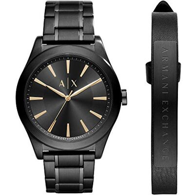 Giorgio Armani Watch for Men, Quarz-Dreizeigerwerk und 44 mm Gehäusegröße mit Edelstahlarmband Giorgio Armani Watch for Men, Quarz-Dreizeigerwerk und 44 mm Gehäusegröße mit Edelstahlarmband