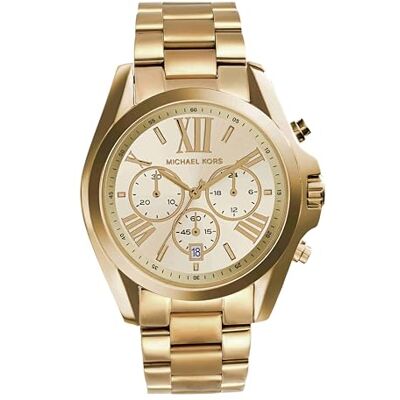 Michael Kors Bradshaw Watch für Damen, 43mm Quarz-Chronographenwerk mit Edelstahlarmband Michael Kors Bradshaw Watch für Damen, 43mm Quarz-Chronographenwerk mit Edelstahlarmband