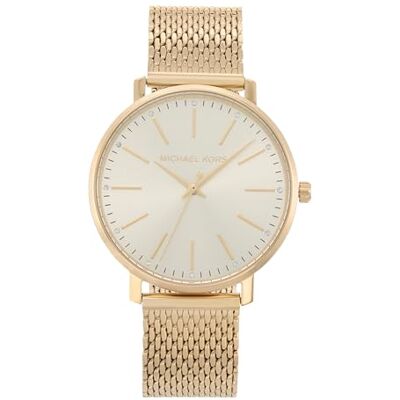 Michael Kors Damen Pyper Uhr, Quarzwerk mit DREI Zeigern, mit Edelstahl- oder Legierungsarmband Michael Kors Damen Pyper Uhr, Quarzwerk mit DREI Zeigern, mit Edelstahl- oder Legierungsarmband