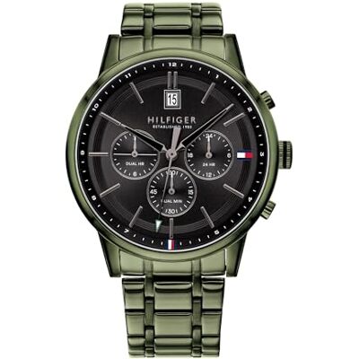 Tommy Hilfiger Multi Zifferblatt Quarz Uhr für Herren mit Edelstahl- oder Lederarmband Tommy Hilfiger Multi Zifferblatt Quarz Uhr für Herren mit Edelstahl- oder Lederarmband