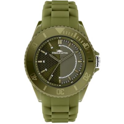 FYNCH-HATTON FYNCH HATTON Herren Analog Quarz Uhr mit Silikon Armband FHT-0019-PQ FYNCH-HATTON FYNCH HATTON Herren Analog Quarz Uhr mit Silikon Armband FHT-0019-PQ