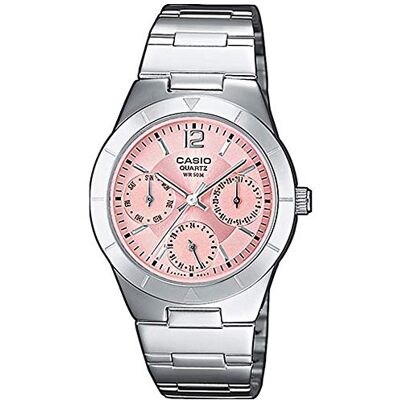 Casio Damen Analog Quarz mit Edelstahl Armbanduhr Casio Damen Analog Quarz mit Edelstahl Armbanduhr