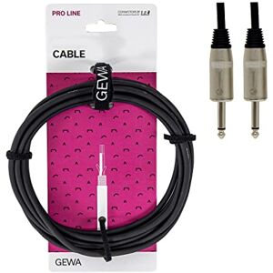 GEWA Lautsprecherkabel Pro Line 1m, schwarz, REAN Stecker, 6,3 mm Monoklinke 6,3 mm Monoklinke, 190620 GEWA Lautsprecherkabel Pro Line 1m, schwarz, REAN Stecker, 6,3 mm Monoklinke 6,3 mm Monoklinke, 190620