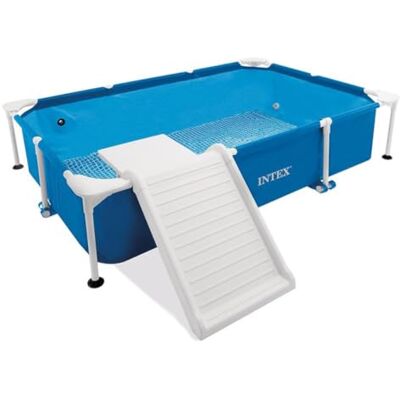 Intex Hunde Frame Pool mit Rampe 229x152x46cm & 12V Pumpe (48404GN) Rahmenpool mit Einstiegsrampe für Hunde inkl. 12-V-Filterpumpe Intex Hunde Frame Pool mit Rampe 229x152x46cm & 12V Pumpe (48404GN) Rahmenpool mit Einstiegsrampe für Hunde inkl. 12-V-Filterpumpe