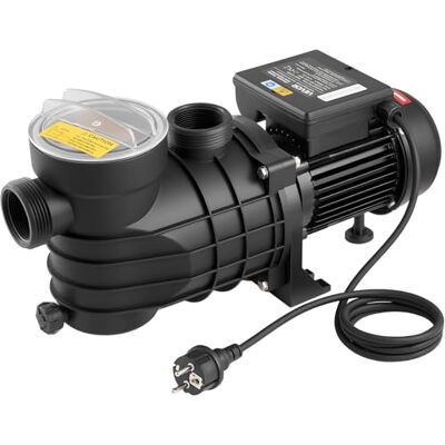 VEVOR Schwimmbadpumpe 180 W, Filterpumpe 10.800 L/H max. Fördermenge, Einstufige Poolpumpe, 2850 U/min, 8 m max. Förderhöhe, mit Filterkorb & Deckel, für Aufstellpools, Pools & Spas VEVOR Schwimmbadpumpe 180 W, Filterpumpe 10.800 L/H max. Fördermenge, Einstufige Poolpumpe, 2850 U/min, 8 m max. Förderhöhe, mit Filterkorb & Deckel, für Aufstellpools, Pools & Spas