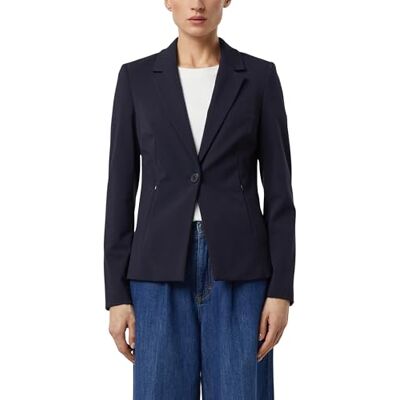 COMMA Taillierter Blazer aus weichem Jersey mit Reißverschlusstaschen COMMA Taillierter Blazer aus weichem Jersey mit Reißverschlusstaschen