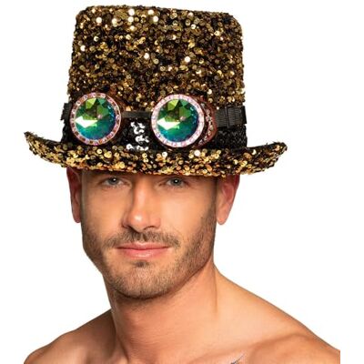 Boland Hut Desert Dream, mit Brille, Zylinder, Pailletten, Mottoparty, Karneval Boland Hut Desert Dream, mit Brille, Zylinder, Pailletten, Mottoparty, Karneval