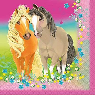 amscan "Pretty Pony" 20 Servietten á 33 x 33 cm Pink Pferdemotiv Kinder Geburtstagsdekoration amscan "Pretty Pony" 20 Servietten á 33 x 33 cm Pink Pferdemotiv Kinder Geburtstagsdekoration