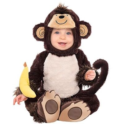 amscan 9908445 Kinderkostüm AFFE um Zoo, Alter 18-24 Monate, Unisex-Kinder, Braun amscan 9908445 Kinderkostüm AFFE um Zoo, Alter 18-24 Monate, Unisex-Kinder, Braun