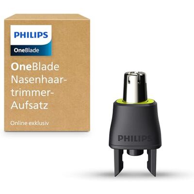 Philips OneBlade Nasentrimmer-Aufsatz, kompatibel mit allen OneBlade und Onblade Pro Modellen, original von , Modell QI100/50 Philips OneBlade Nasentrimmer-Aufsatz, kompatibel mit allen OneBlade und Onblade Pro Modellen, original von , Modell QI100/50