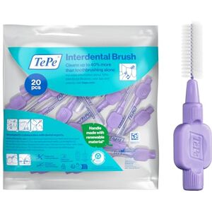 TePe Interdentalbürste, Extra Soft, Lila, 1,1 mm/ISO 6, 20 Stk., Zahnreinigung, Plaque-Entfernung, effektive Reinigung zwischen den Zähnen, für große Zahnzwischenräume TePe Interdentalbürste, Extra Soft, Lila, 1,1 mm/ISO 6, 20 Stk., Zahnreinigung, Plaque-Entfernung, effektive Reinigung zwischen den Zähnen, für große Zahnzwischenräume