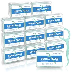 Carehabi Zahnseide Sticks Minze 600 Stk Dental Floss Mint Zahnreiniger Zwischenräume Zahnseidestick Zahnseide Zahnstocher mit Geschmack Mint Carehabi Zahnseide Sticks Minze 600 Stk Dental Floss Mint Zahnreiniger Zwischenräume Zahnseidestick Zahnseide Zahnstocher mit Geschmack Mint