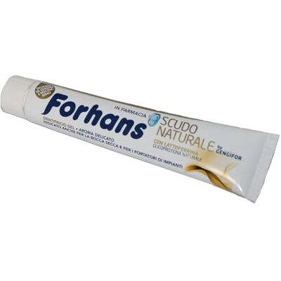 FORHANS , Zahnpasta mit natürlichem Schild, mit Latex, antibakterielle Wirkung für die Mundhöhle, natürlicher Schutz, 75 ml FORHANS , Zahnpasta mit natürlichem Schild, mit Latex, antibakterielle Wirkung für die Mundhöhle, natürlicher Schutz, 75 ml