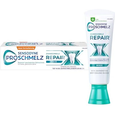 PROSCHMELZ Sensodyne Repair Zahnpasta, tägliche Zahnpasta mit Fluorid, 1x75ml, repariert nachweislich durch Säuren geschwächten Zahnschmelz PROSCHMELZ Sensodyne Repair Zahnpasta, tägliche Zahnpasta mit Fluorid, 1x75ml, repariert nachweislich durch Säuren geschwächten Zahnschmelz