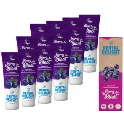 DENTAL DELIGHT 12er Pack Berry Blaste Zahnpasta mit Beeren Geschmack DENTAL DELIGHT 12er Pack Berry Blaste Zahnpasta mit Beeren Geschmack