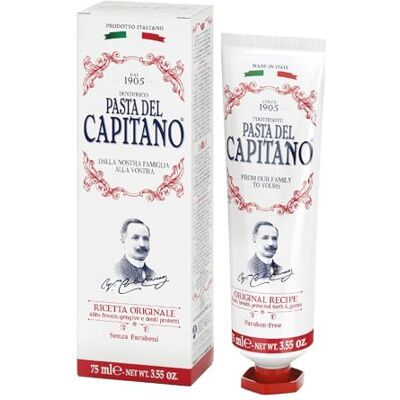 Pasta del Capitano 1905 - Originalrezept Zahnpasta - Frischer Atem Pasta del Capitano 1905 - Originalrezept Zahnpasta - Frischer Atem