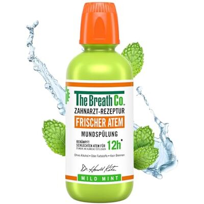The Breath Co. Mundspülung (500ml), Zahnfleischpflege für bis zu 12 Stunden Frischer Atem, Antibakterielles Mundwasser für Zahnpflege gegen Mundgeruch, Alkoholfrei, Milde Minze The Breath Co. Mundspülung (500ml), Zahnfleischpflege für bis zu 12 Stunden Frischer Atem, Antibakterielles Mundwasser für Zahnpflege gegen Mundgeruch, Alkoholfrei, Milde Minze