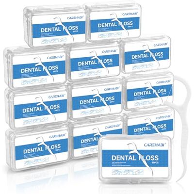 Carehabi 600 Stück Zahnseide Stick, Zahnseide, Zahnreinigung, Zahnstocher Stick, Einweg-Zahnseide Sticks für die Zahnpflege Zahnreinigung Sticks für die Entfernung von Plaque und Speisereste Carehabi 600 Stück Zahnseide Stick, Zahnseide, Zahnreinigung, Zahnstocher Stick, Einweg-Zahnseide Sticks für die Zahnpflege Zahnreinigung Sticks für die Entfernung von Plaque und Speisereste