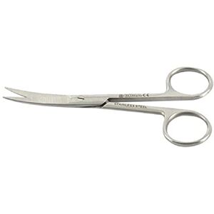 GIMA Gebogene Chirurgische Schere, Spitze Ende, Länge 11.5m, aus Edelstahl GIMA Gebogene Chirurgische Schere, Spitze Ende, Länge 11.5m, aus Edelstahl