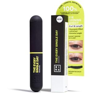 3ina MAKEUP The Every Single Day Mascara (mini) Schwarz Wimperntusche Lange Wimpern Volume Länge Kurve Mascara Sanduhrbürste Wimperntusche für Empfindliche Augen Vegan Cruelty Free 3ina MAKEUP The Every Single Day Mascara (mini) Schwarz Wimperntusche Lange Wimpern Volume Länge Kurve Mascara Sanduhrbürste Wimperntusche für Empfindliche Augen Vegan Cruelty Free