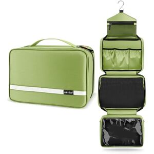 Carttiya Kulturbeutel zum Aufhängen, Kulturbeutel Herren Damen, Kosmetiktasche Groß Waschtasche Reise Waschbeutel Cosmetic Bag Makeup Tasche Kulturtaschen Toilettentasche mit Haken (Hellgrün) Carttiya Kulturbeutel zum Aufhängen, Kulturbeutel Herren Damen, Kosmetiktasche Groß Waschtasche Reise Waschbeutel Cosmetic Bag Makeup Tasche Kulturtaschen Toilettentasche mit Haken (Hellgrün)