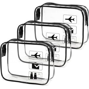 TopEsct Transparente Kulturbeutel, Flughafen-zugelassen, 20x15x6cm, Reise Kosmetiktasche Durchsichtig mit auslaufsicherem Reißverschluss, Verdickte Kosmetiktasche für Damen & Herren, Reiseutensilien TopEsct Transparente Kulturbeutel, Flughafen-zugelassen, 20x15x6cm, Reise Kosmetiktasche Durchsichtig mit auslaufsicherem Reißverschluss, Verdickte Kosmetiktasche für Damen & Herren, Reiseutensilien