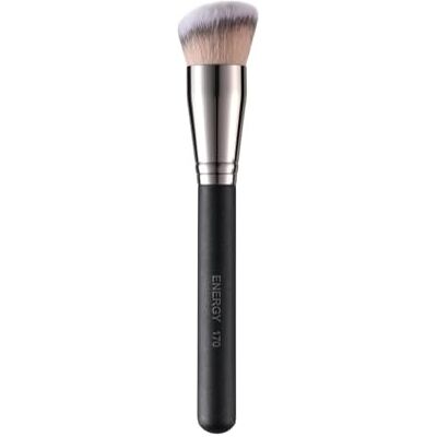 ENERGY 170 Großer abgewinkelter Foundation-Pinsel für glatte, gleichmäßige Abdeckung – Make-up-Pinsel mit dichten veganen Synthetikborsten ENERGY 170 Großer abgewinkelter Foundation-Pinsel für glatte, gleichmäßige Abdeckung – Make-up-Pinsel mit dichten veganen Synthetikborsten