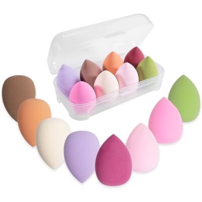 Carehabi 8 Teiliges Make up Schwamm Set, Beauty Mixer, Großer Make up Eierfarben Puderquaste Make up Schwamm, Waschbarer Schwamm, Make up Entferner Pad, Flüssige Grundierung, Puder, Sonnenschutz Carehabi 8 Teiliges Make up Schwamm Set, Beauty Mixer, Großer Make up Eierfarben Puderquaste Make up Schwamm, Waschbarer Schwamm, Make up Entferner Pad, Flüssige Grundierung, Puder, Sonnenschutz