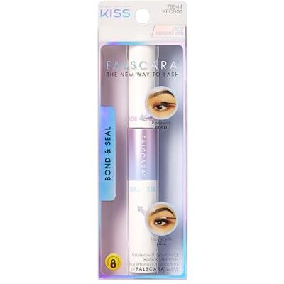 Kiss Falscara Bond & Seal 2-in-1 Wimpernkleber & Versiegelung Für Wimperncluster, Lash Glue für DIY Wimpernverlängerung, Langanhaltender Halt, Mit Biotin & Vitamin E, Transparent Kiss Falscara Bond & Seal 2-in-1 Wimpernkleber & Versiegelung Für Wimperncluster, Lash Glue für DIY Wimpernverlängerung, Langanhaltender Halt, Mit Biotin & Vitamin E, Transparent