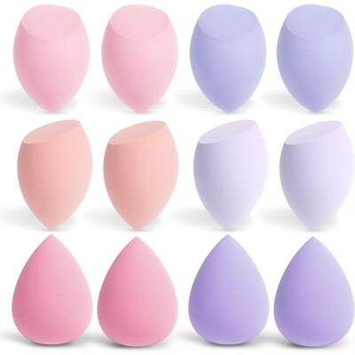 AiQInu 12 stück Make Up Schwamm, Makeup Sponge Set, Beauty Sponge für Flüssiges Foundation Puder, Foundation Puff Kosmetik Werkzeug AiQInu 12 stück Make Up Schwamm, Makeup Sponge Set, Beauty Sponge für Flüssiges Foundation Puder, Foundation Puff Kosmetik Werkzeug