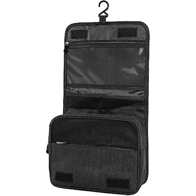 AiQInu Kulturbeutel zum Aufhängen, Kulturtasche Unisex Faltbare Waschtasche Kosmetiktasche Reisezubehör mit Haken für Damen und Herren AiQInu Kulturbeutel zum Aufhängen, Kulturtasche Unisex Faltbare Waschtasche Kosmetiktasche Reisezubehör mit Haken für Damen und Herren